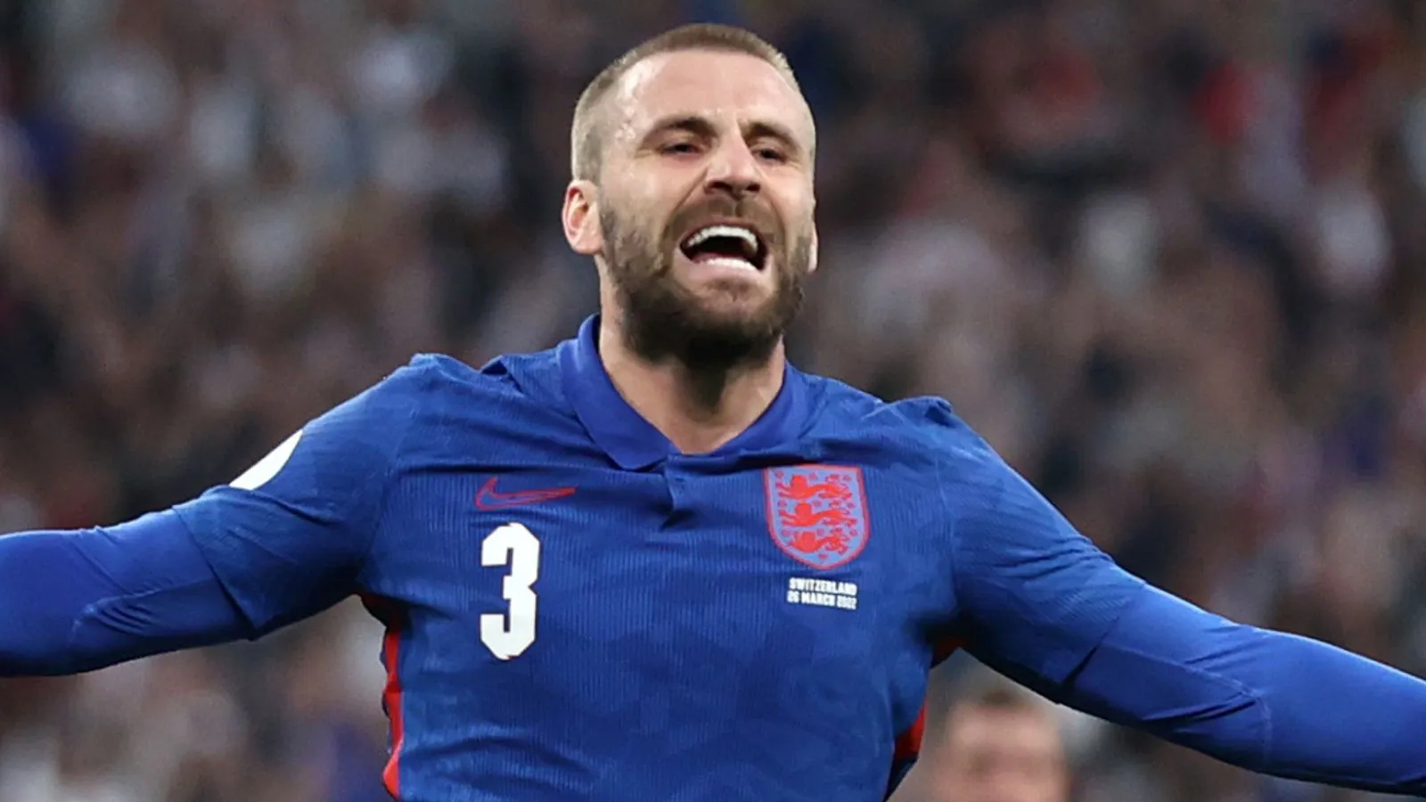 luke shaw back in training against Slovenia