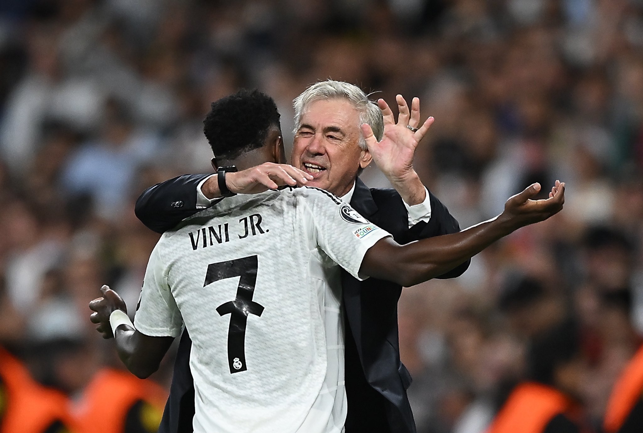 Carlo Anceloti reacts to Saudi bid for Vinicius Jnr